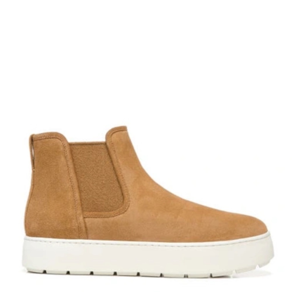 Vince Warren Water Resistant Genuine Shearling Lined Sneaker Boot in Brown  8.5